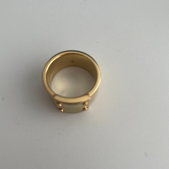 Michael Kors Logo Plate Ring Sz 8 - Picture 5 of 5